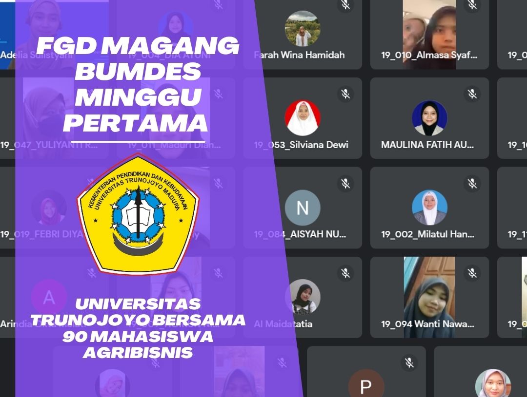 FGD Magang Bumdes Minggu pertama Universitas Trunojoyo Bersama 90 Mahasiswa Agribisnis