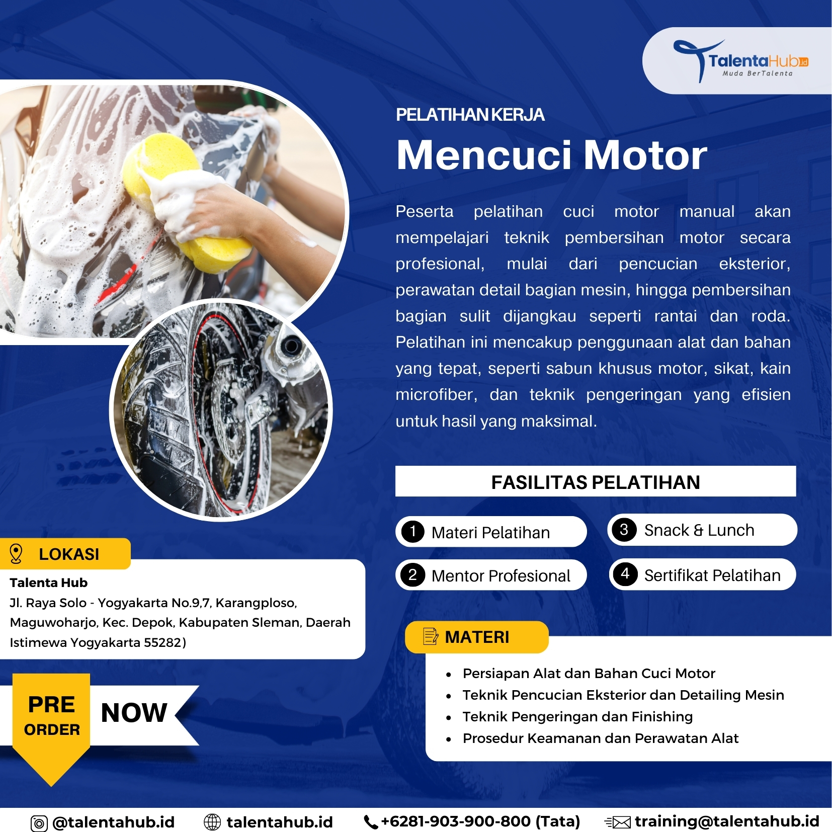 Pelatihan Kerja Cuci Motor