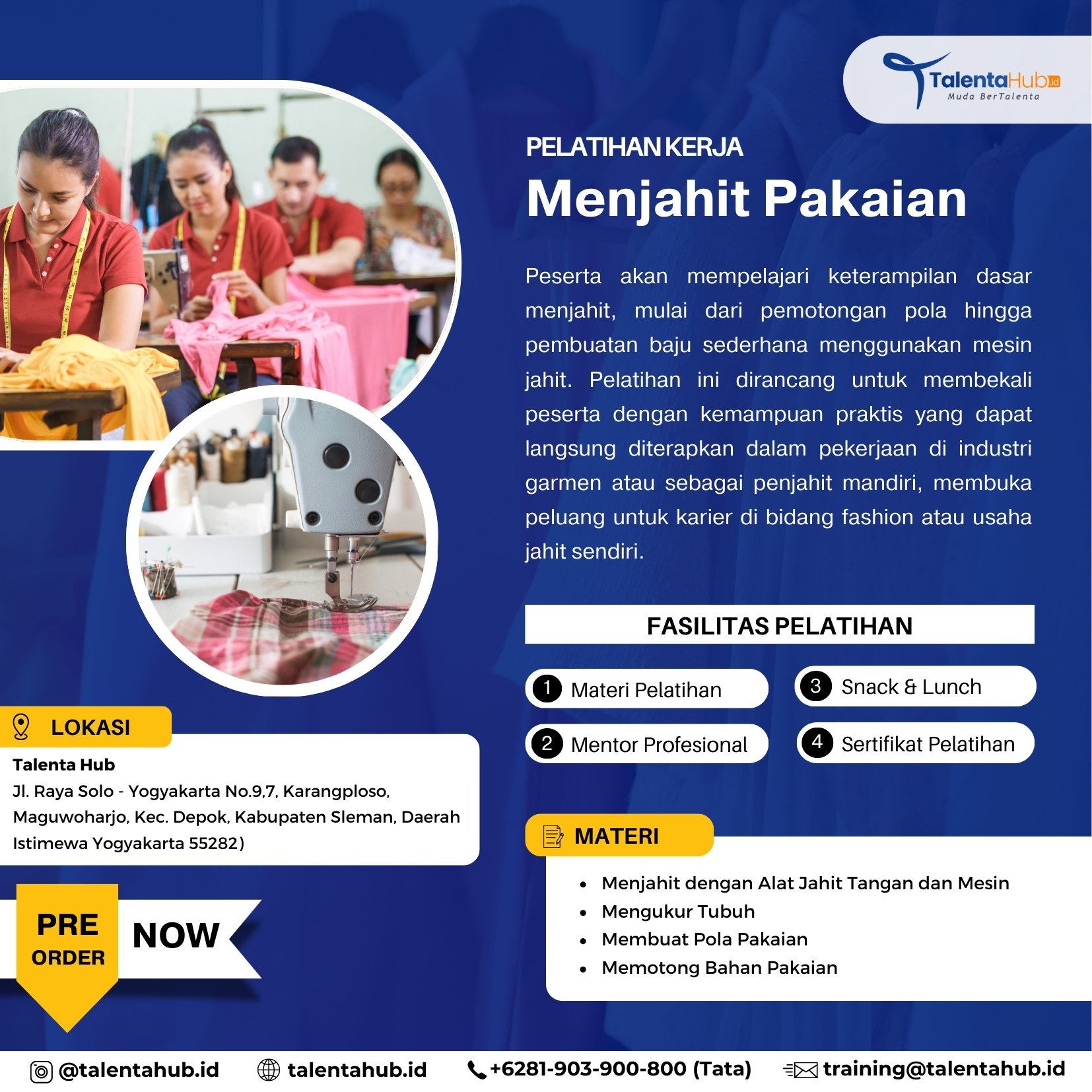 Pelatihan Kerja Menjahit Baju