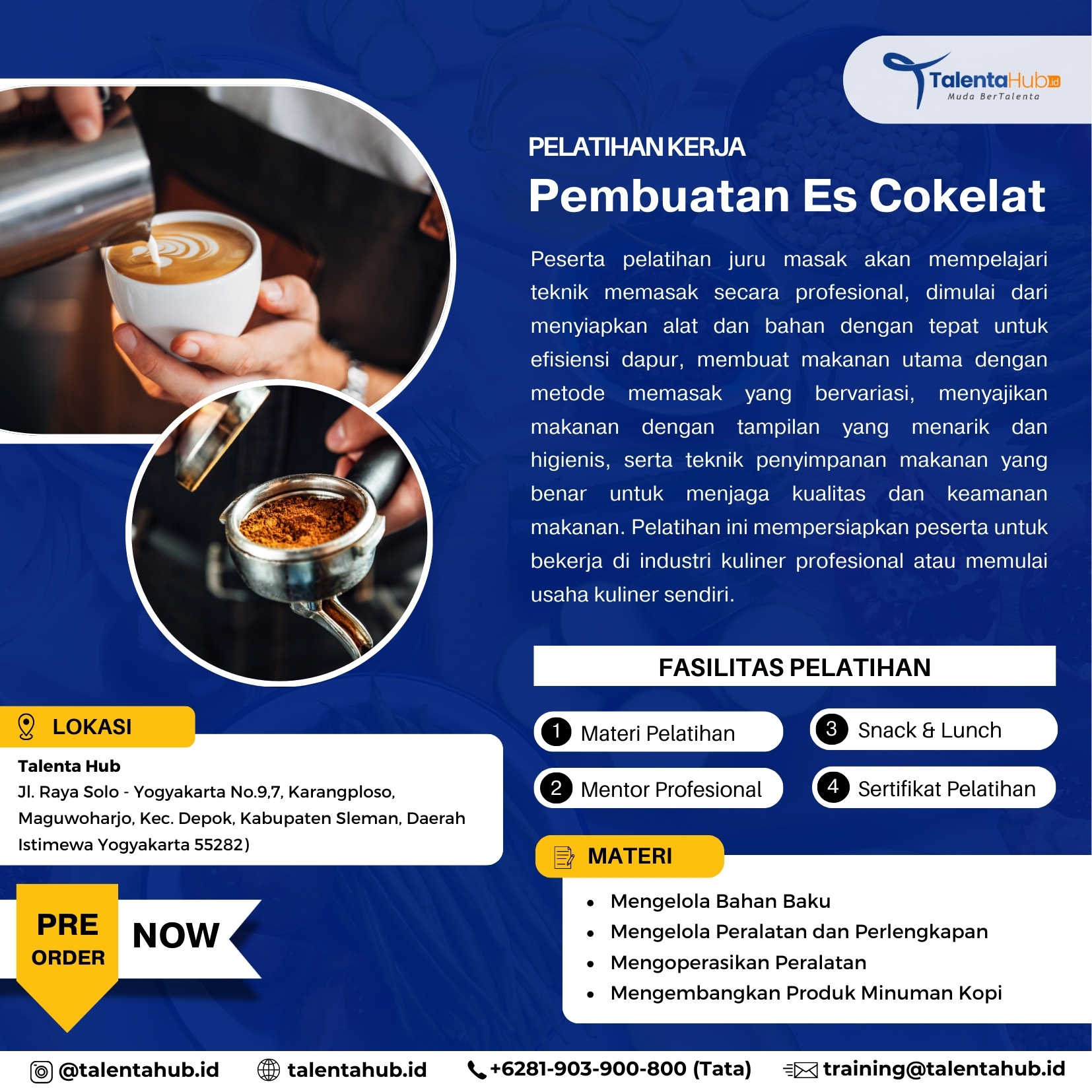 Pelatihan Kerja Pembuatan Es
                                                                Cokelat